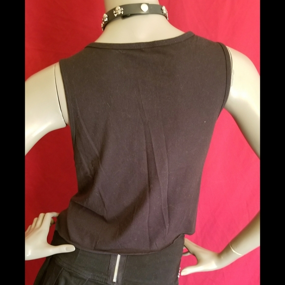 ‼SOLD‼Kitten Skull Crop Top - Picture 4 of 8